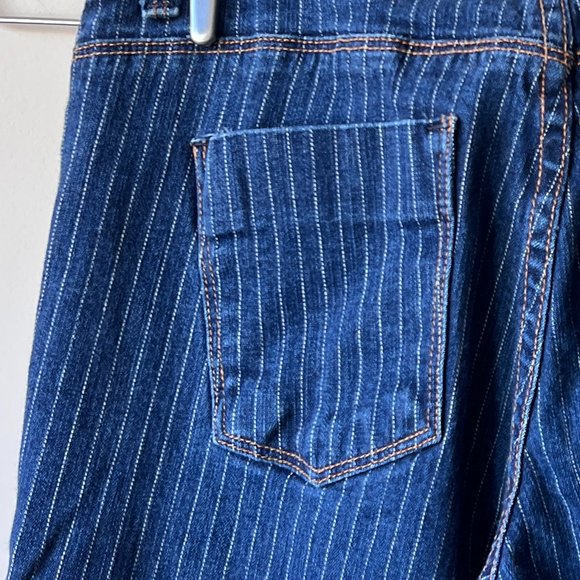 Gently Worn, but Lovingly Cared For, X2 Quality Denim Striped Flare Jeans - Picture 13 of 13